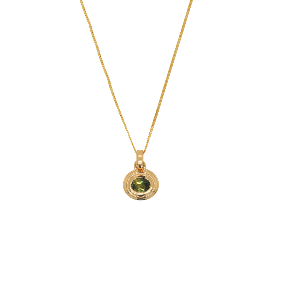 One Of A Kind Green Sapphire Necklace